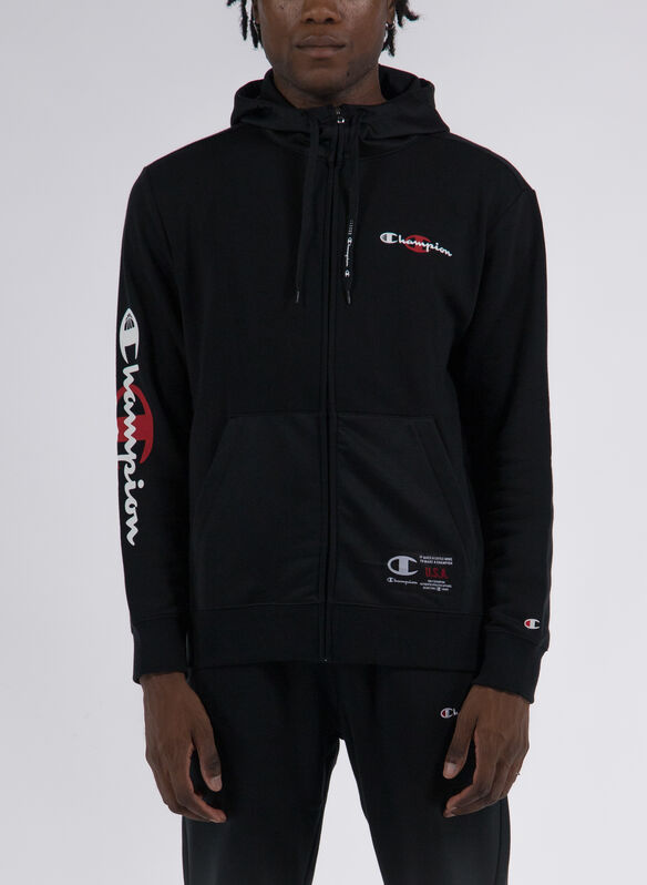 FELPA BASKETBALL FULL ZIP, KK001 BLK, medium