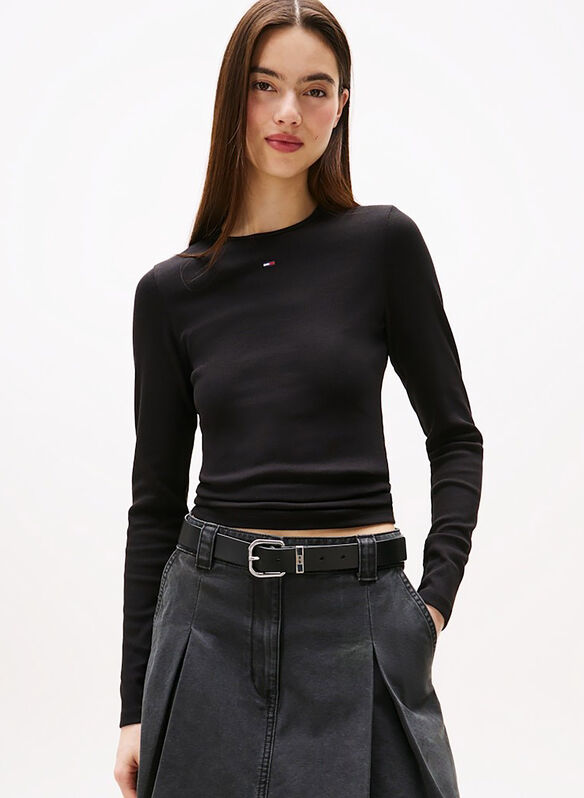 T-SHIRT RIB, BDS BLK, medium