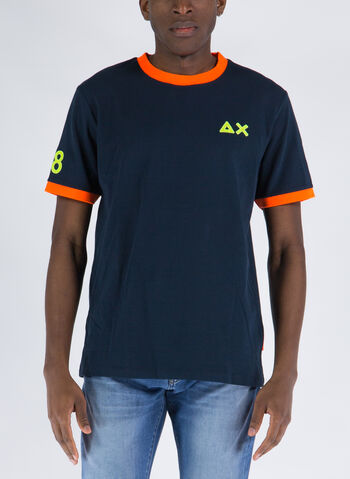 T-SHIRT LOGO FLUO, 07 NVY, small
