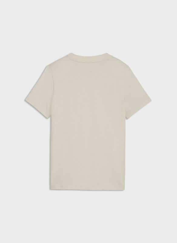 T-SHIRT ESSENTIAL TAPE GLITTER RAGAZZA, 87 ALPINE SNOW, medium