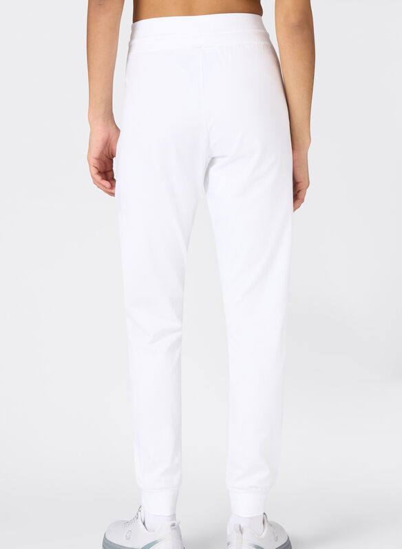 PANTALONE JOGGERS CON POLSINO, WW001 WHT, medium