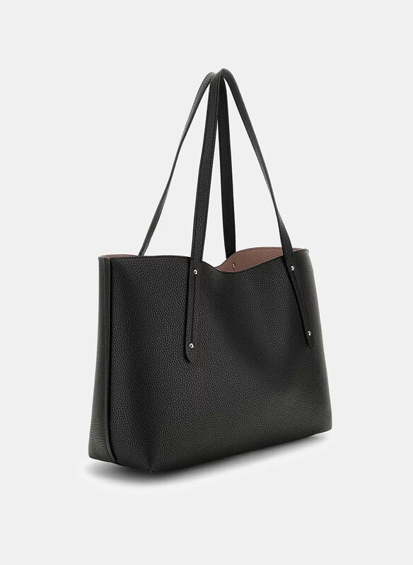 BORSA BRENTON SHOPPER SIGLATA, CLO BLK, medium