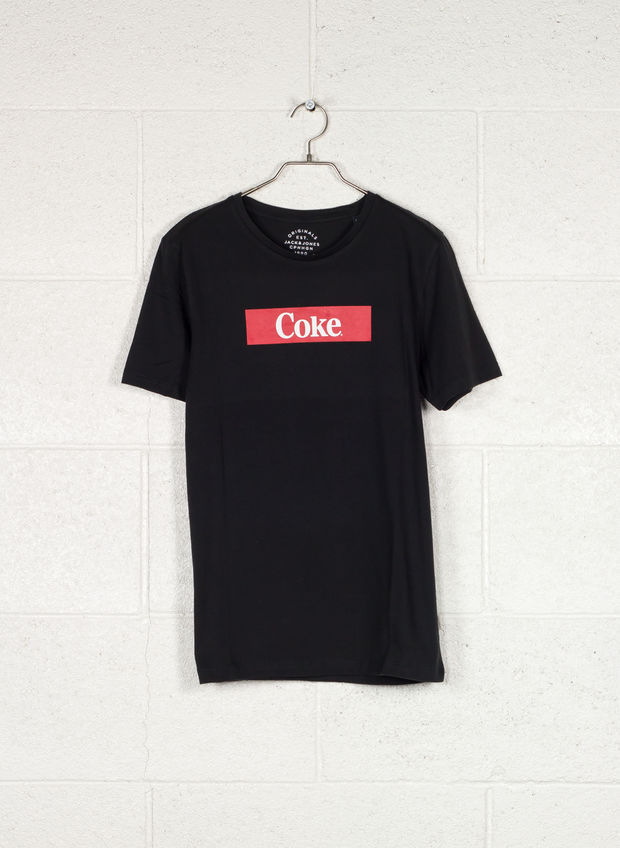 T-SHIRT CON STAMPA COCA-COLA, , large