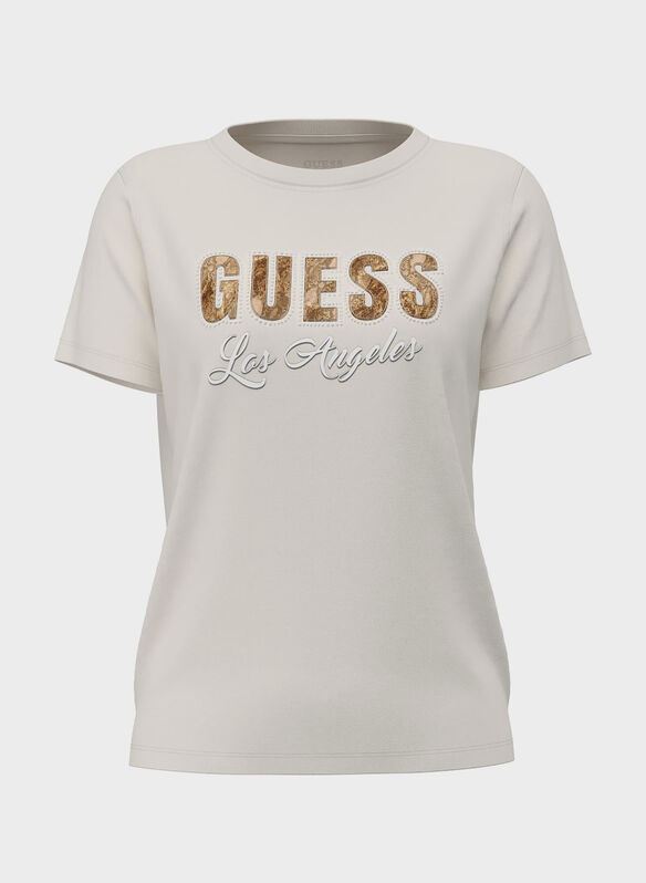 T-SHIRT LOS ANGELES, G012 PANNA, medium