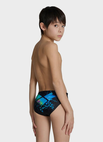 COSTUME SLIP STAMPA MULTI PIXELS RAGAZZO, 500 BLK, small