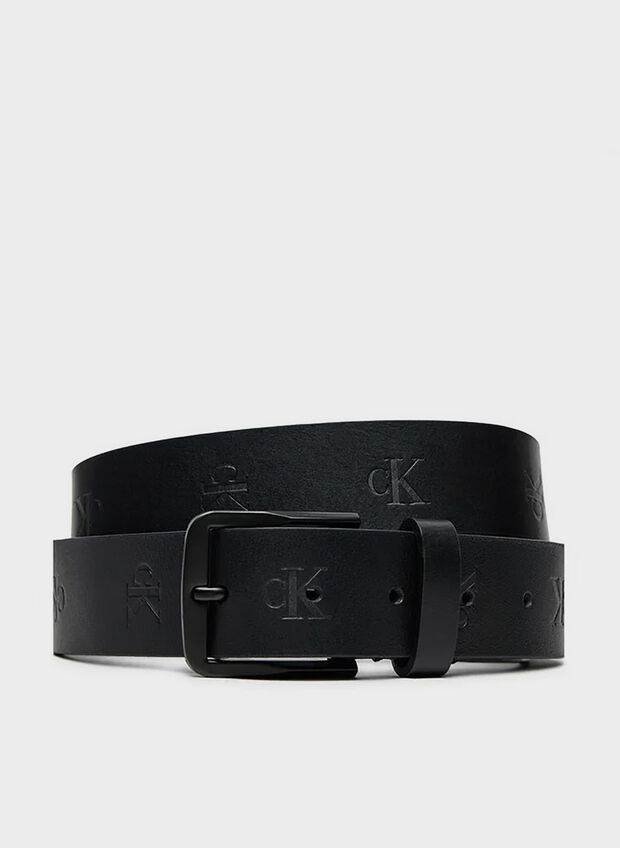 CINTURA CLASSIC CON FIBBIA IN METALLO, 0GT BLK, large