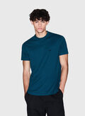 T-SHIRT MICRO LOGO, UB022 PETROLIO, thumb