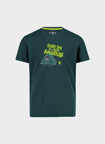 MAGLIA A MANICA CORTA FAST DRY CON STAMPA RAGAZZO, , small