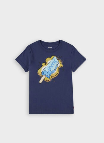 T-SHIRT CON STAMPA BAMBINO, BCF NVY, small