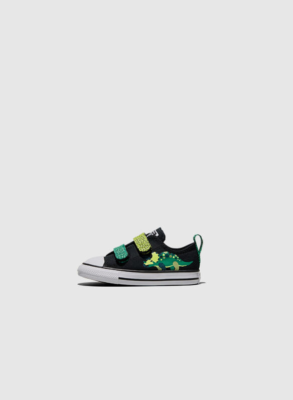 SCARPA CHUCK TAYLOR ALL STAR DINOS EASY ON INFANT, 001 BLKGREEN, medium