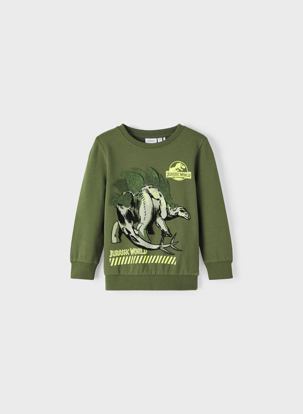 FELPA JOVAN JURASSIC BAMBINO, RIFLE GREEN VERDONE, large