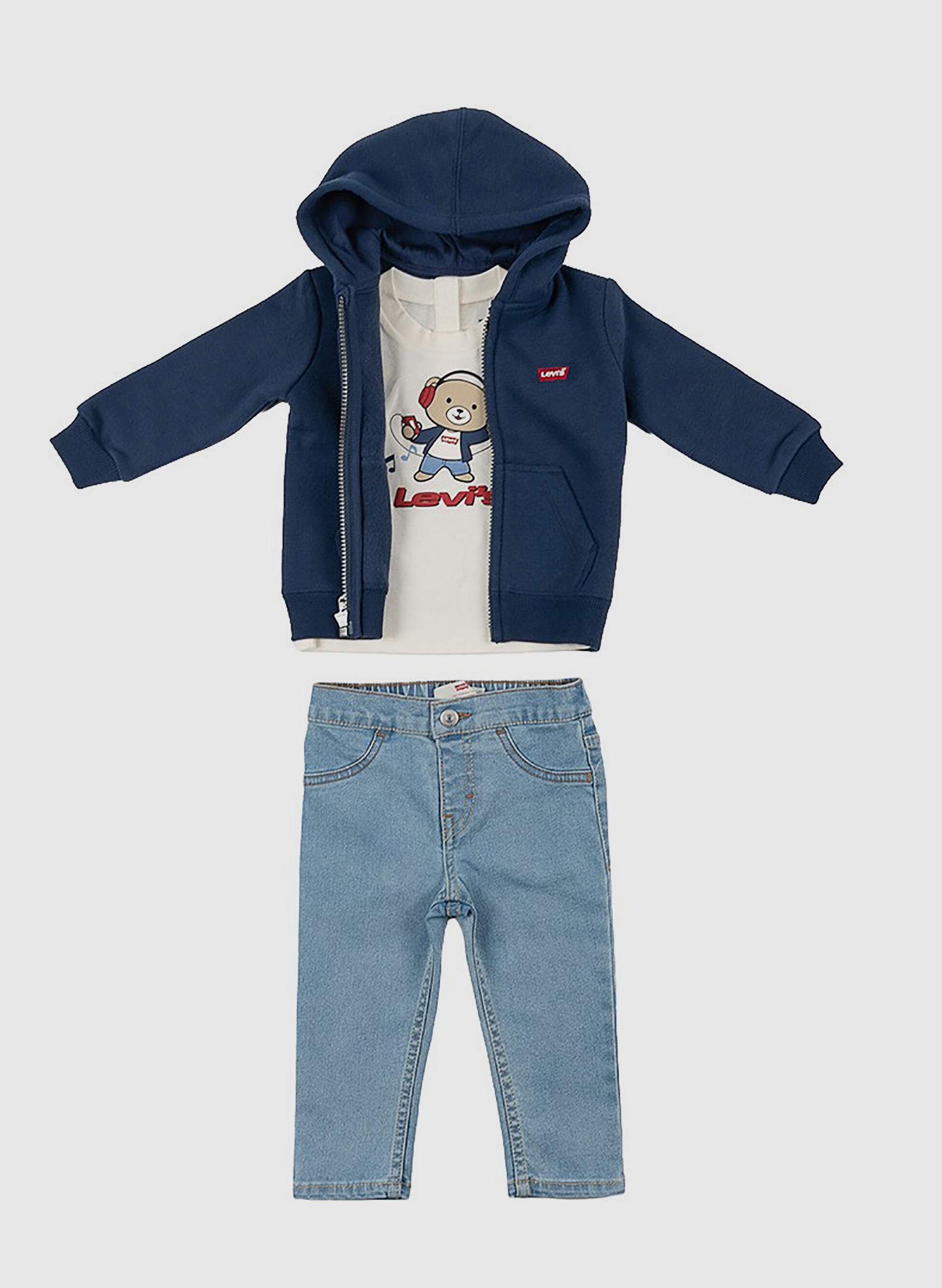 Completino Tris Felpa+Jeans+T-Shirt Infant