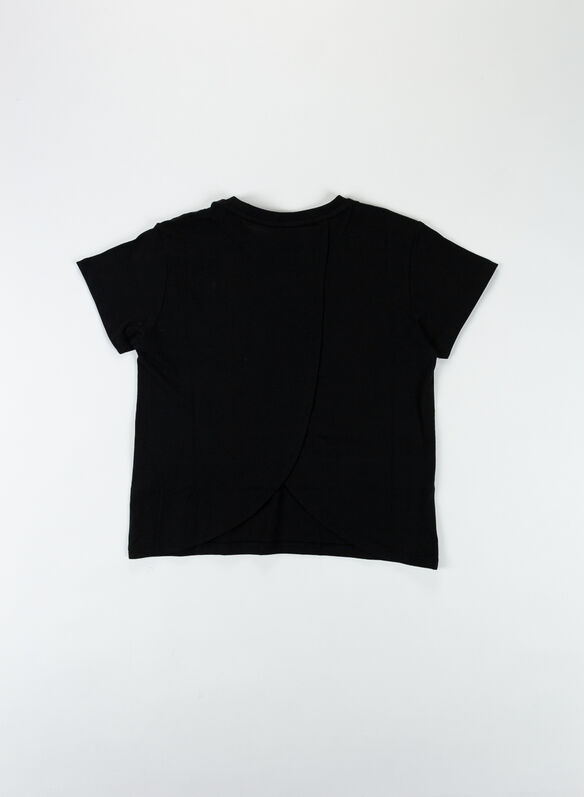 T-SHIRT ALPHA RAGAZZA, 01BLK, medium