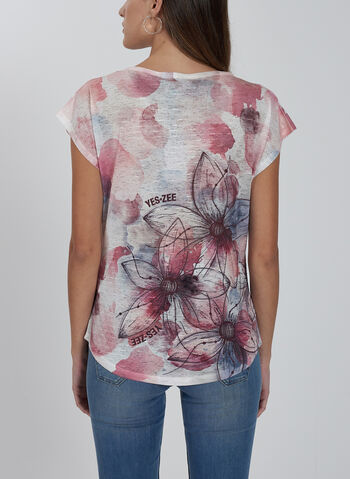 T-SHIRT SUBLIMATICA STAMPA FLOREALE, 2425 PINK, small