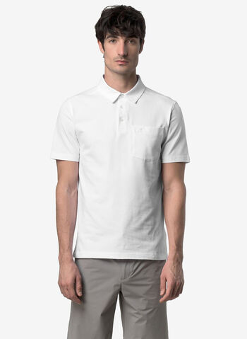 POLO VANOINE LIGHT STRETCH JERSEY, 001 WHT, small
