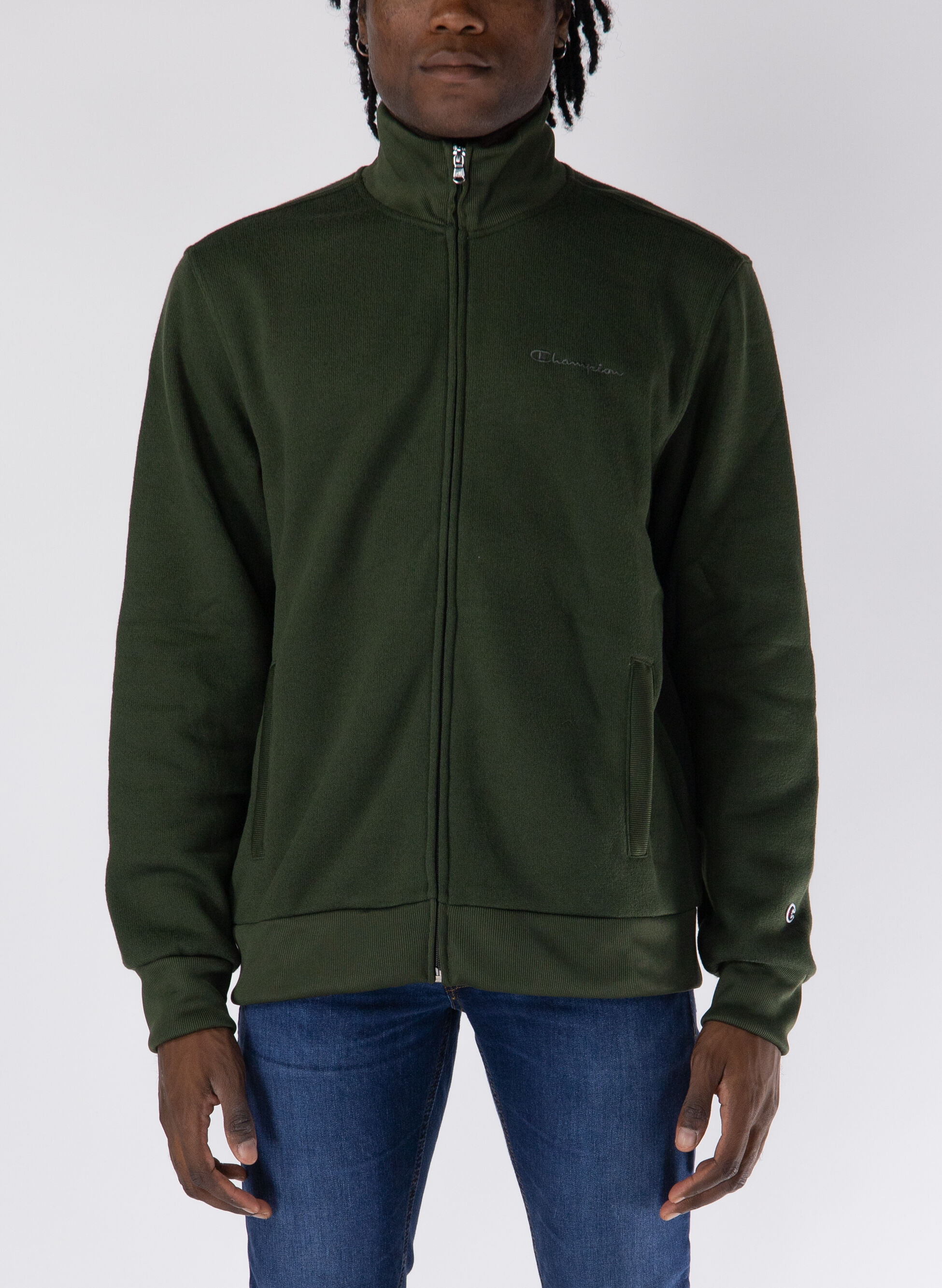 FELPA FULL ZIP CON MICRO LOGO S