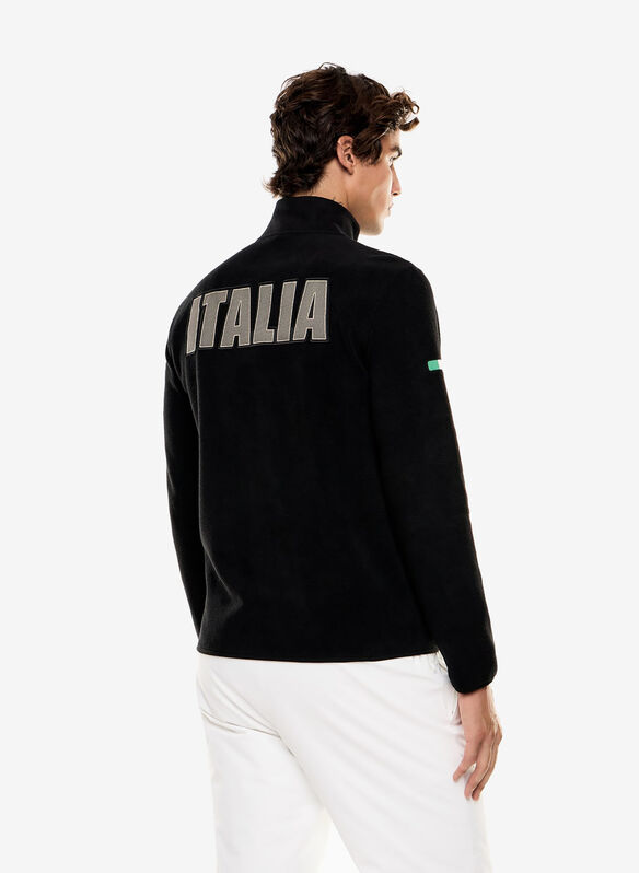 FELPA ITALIA TEAM IN PILE TECNICO POLAR FLEECE, UC001 BLK, medium