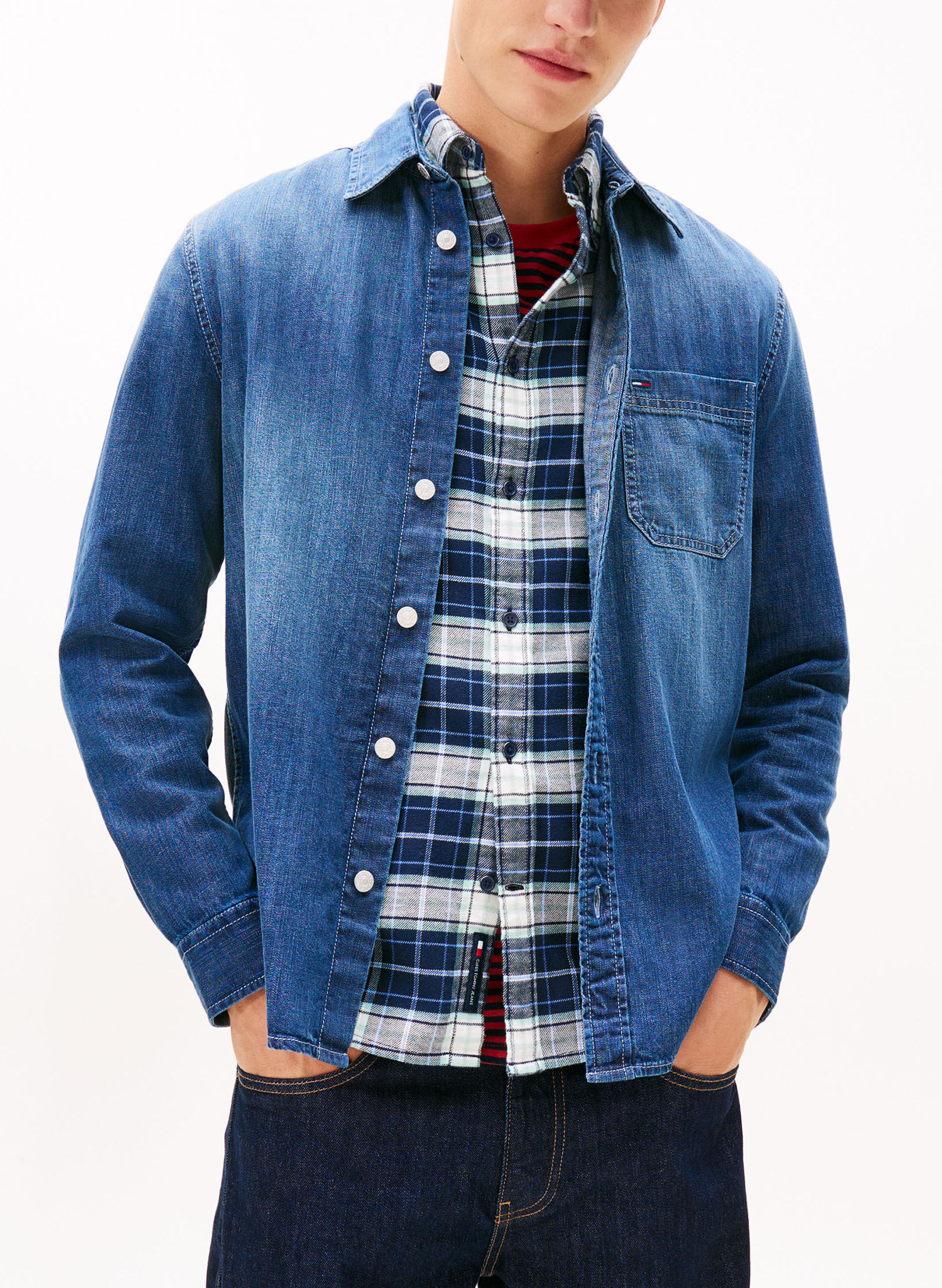TOMMY JEANS CAMICIA DENIM