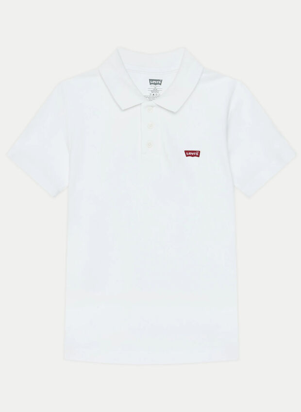 POLO PIQUET CON LOGO RAGAZZO, WHT, large