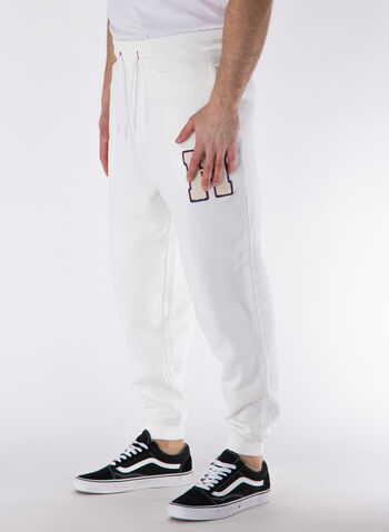PANTALONE DA TUTA CON PATCH, YAC WHT, small