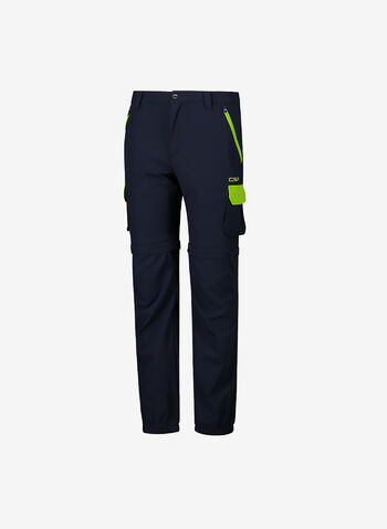 PANTALONE 1/2 ZIP OFF OUTDOOR RAGAZZO, 01NR NVYLIME, small