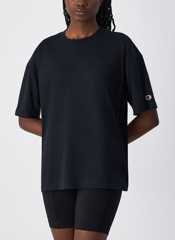 T-SHIRT ICON TONAL OVERSIZE, KK001 BLK, small