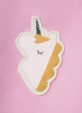 T-SHIRT A MANICHE LUNGHE CON GRAFICA BIMBA, PASTEL LAVENDER PINK, small