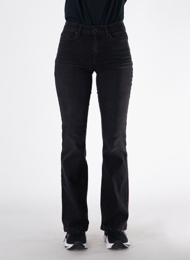 JEANS ANN FLARED, WASHED BLACK, large