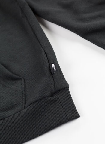 FELPA HOODIE CON LOGO RAGAZZO, 01 BLK, small