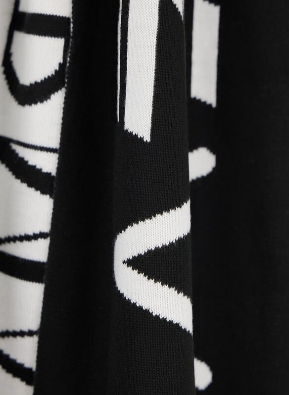 SCIARPA MAGLIA BIG LOGO, MC001 BLKWHT, medium
