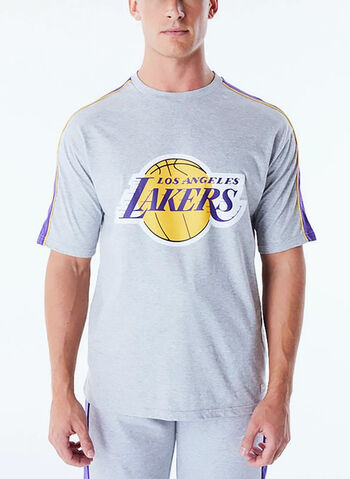 T-SHIRT OVERSIZE LA LAKERS NBA, GREY, small