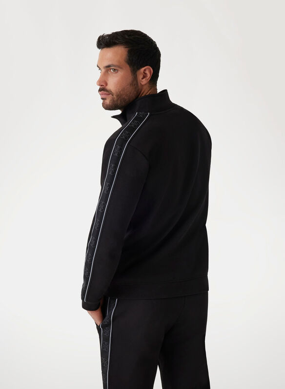 FELPA FULL ZIP ACTIVE 4G BANDINA, JBLK BLK, medium