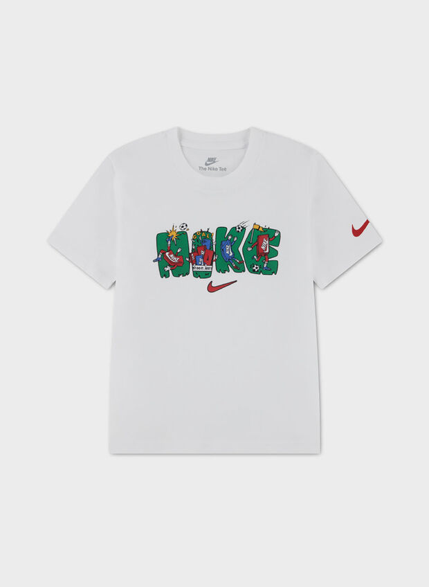 T-SHIRT GRAPHIC BAMBINO, 001 WHT, large