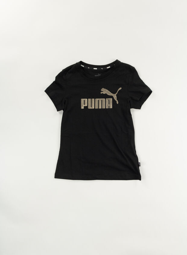 T-SHIRT ESS 2 LOGO RAGAZZA, 56 BLK, large