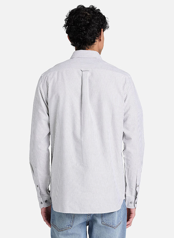 CAMICIA OXFORD RIGATA, - ANTRWHT, medium