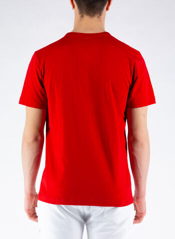 T-SHIRT COLORBLOCK IN COTONE, 193RED, small