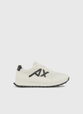 SCARPA BASSA IN ECOPELLE, M0017 WHTBLK, thumb