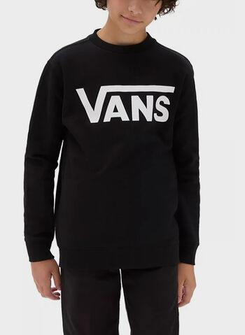 FELPA GIROCOLLO BIG LOGO RAGAZZO, BLK, small