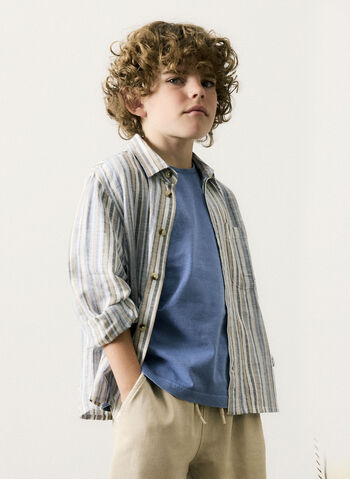 CAMICIA A RIGHE RAGAZZO, ELMWOOD, small