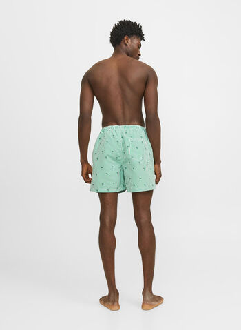 COSTUME BOXER BEACH STAMPA RIGHE, GREEN BEE, small
