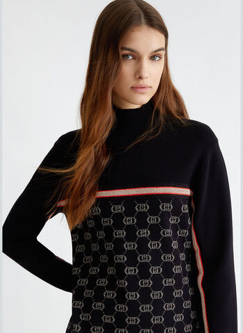 ABITO IN MAGLIA CON LOGO, A4279 BLK, small