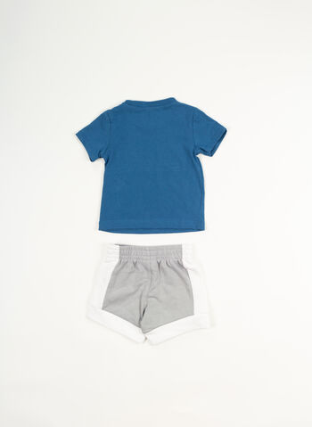 COMPLETO T-SHIRT+ SHORTS JORDAN GALAXI BIMBO, G3A GREY BLUE, small