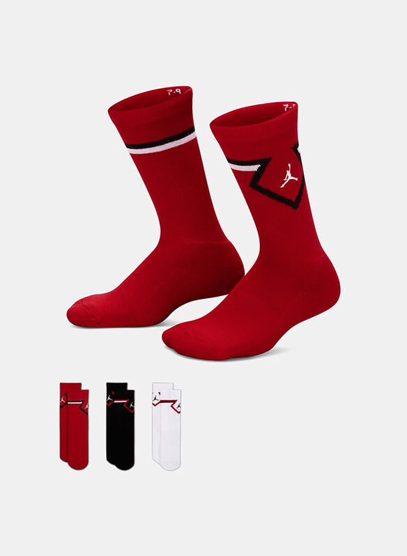 CALZE DI MEDIA LUNGHEZZA DIAMOND 3 PAIA, R78 REDBLKWHT, medium