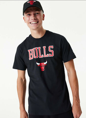 T-SHIRT CHICAGO BULLS, BLK, small