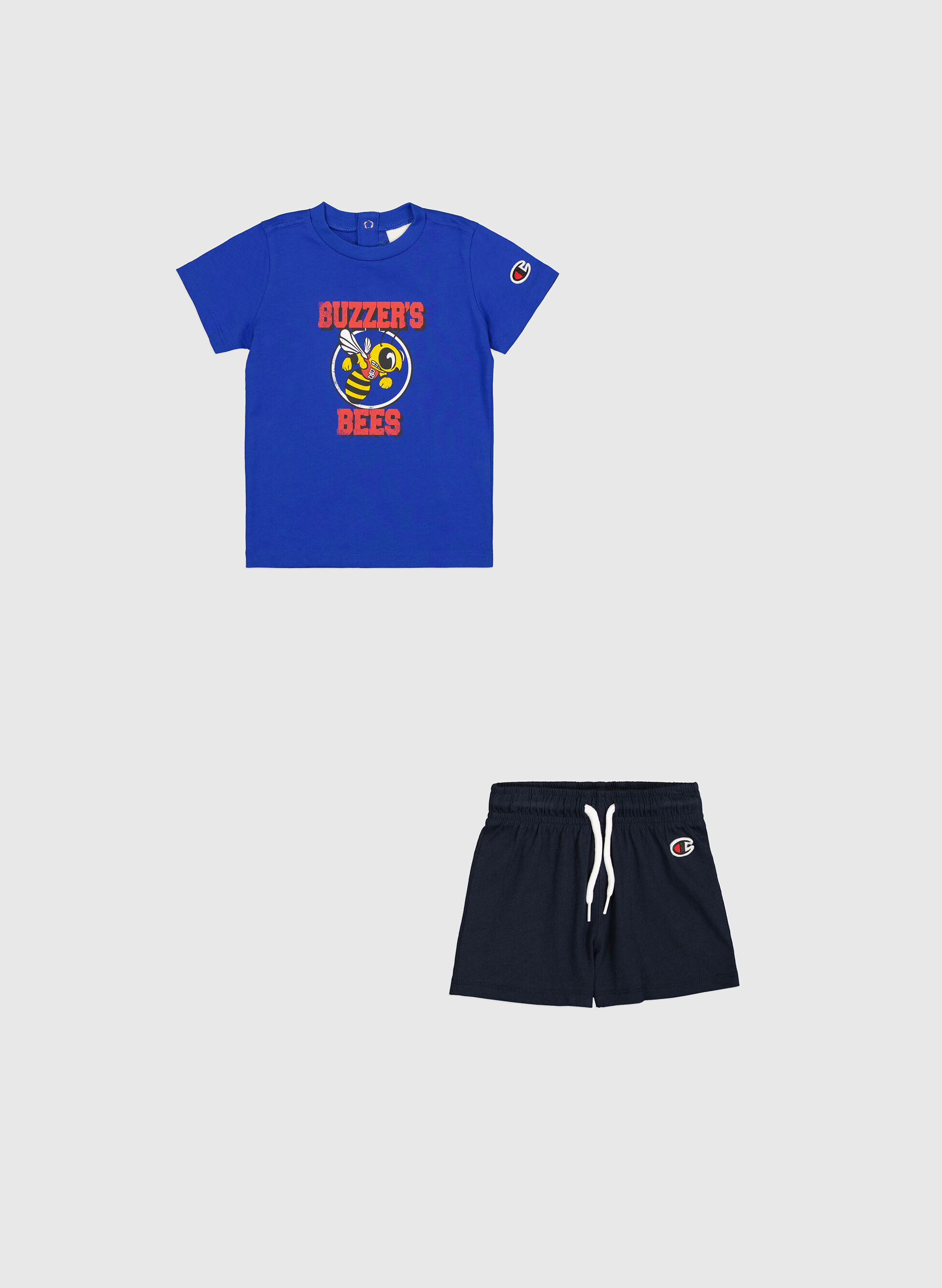 COMPLETO T-SHIRT+SHORT LIGHT COTTON BIMBO 80