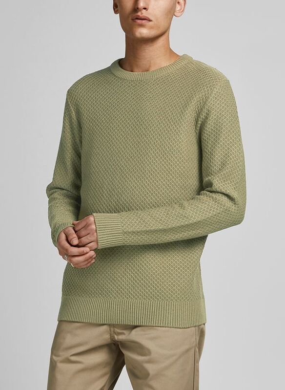 MAGLIA GIROCOLLO, OLIVE, medium