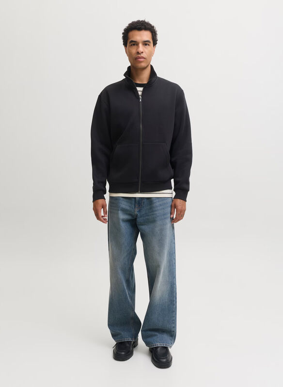 FELPA FULL ZIP NOOS BRADLEY, BLACK, medium