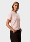 T-SHIRT MONOLOGO RICAMO, VG3 PINK, thumb