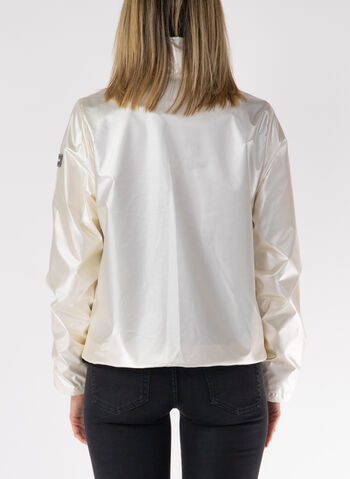 GIACCA IN LAMINATO A COLLO ALTO, 0157 AVORIO, small