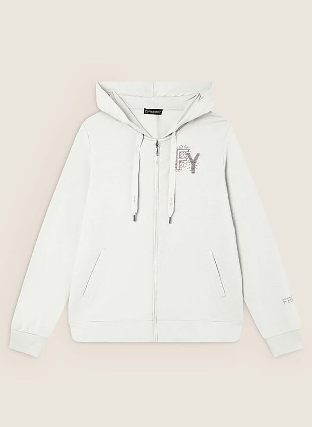 FELPA COLLEGE, W102 WHT, large